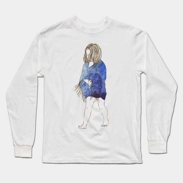 Girl #17 Long Sleeve T-Shirt by Olga Berlet